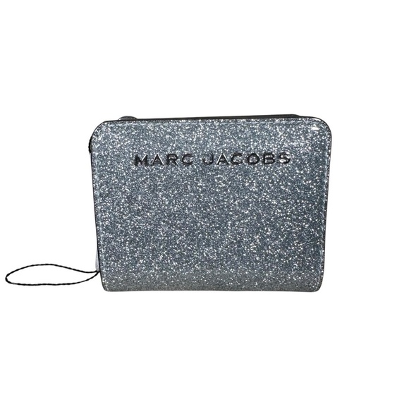 MARC JACOBS Compact Glitter Bifold Wallet in Silver Sparkle - Picture 8 of 14